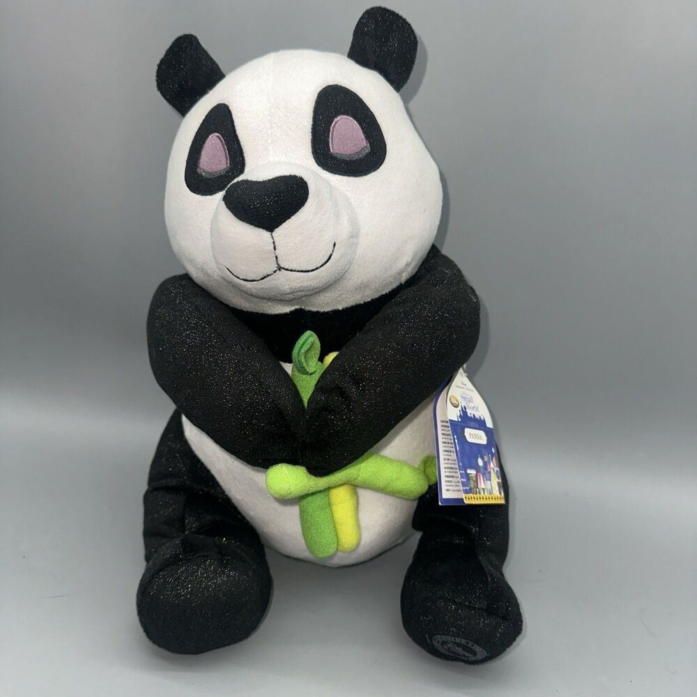 New Disney Store 'It's A Small World' Panda Bear Plush 14” Authentic Stuffed Toy